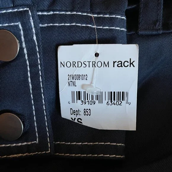 $368 NEW Designer BLDWN Harley Jumpsuit Nocturnal Blue One Piece - XS - Picture 4 of 8